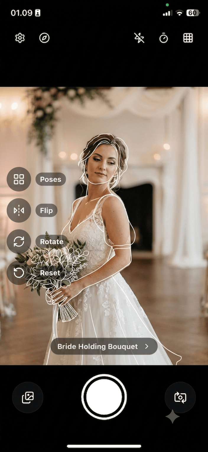 PoseMax wedding pose guide